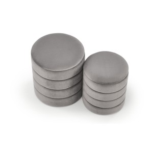 PACHO zestaw 2 puf, popielaty (1p=1set)