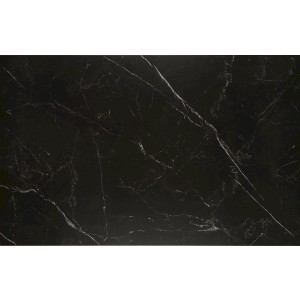 VITORINO stół rozkładany, blat - czarny marmur, nogi - czarny