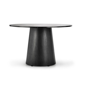 GINTER stół okrągły, czarny