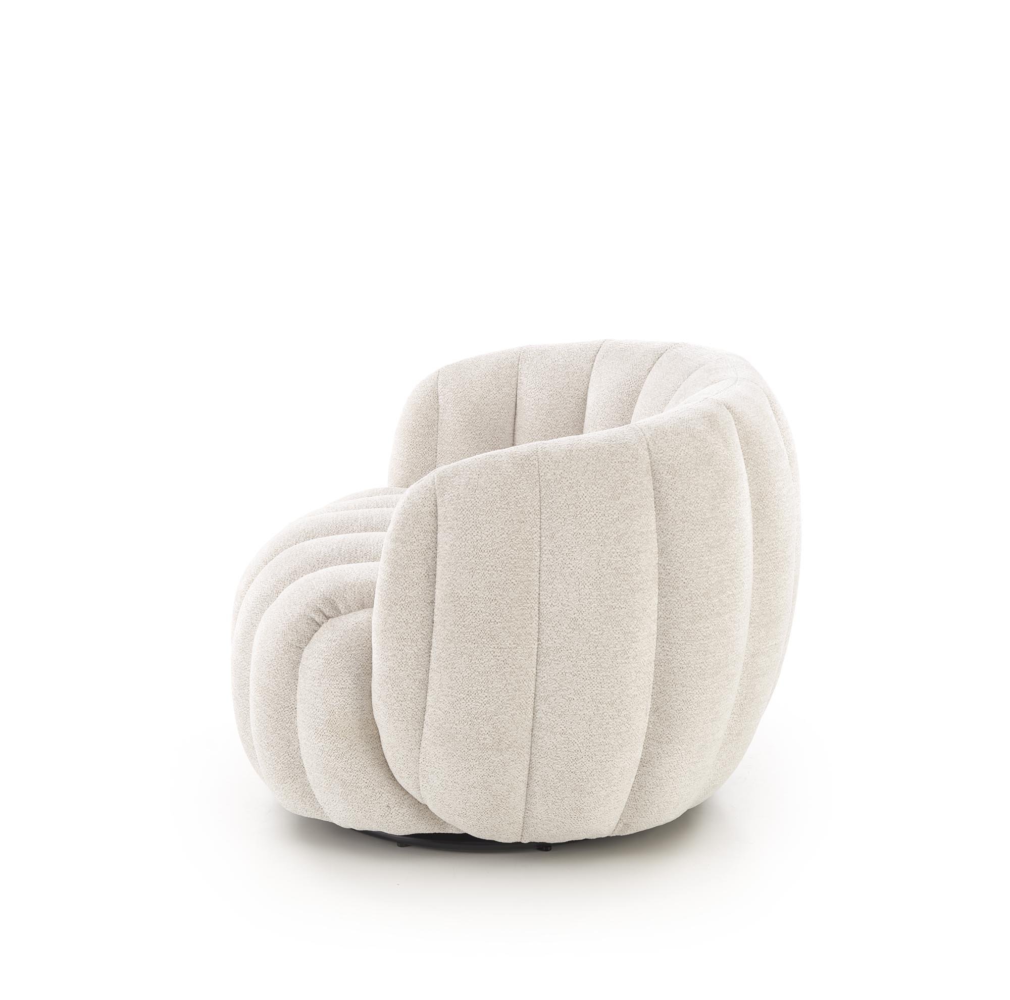 FRASER fotel wypoczynkowy kremowy