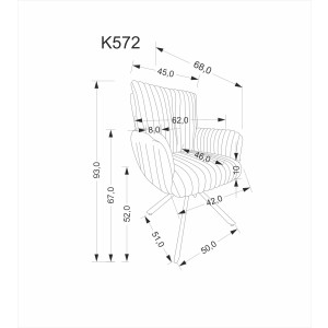 K572 krzesło kremowy
