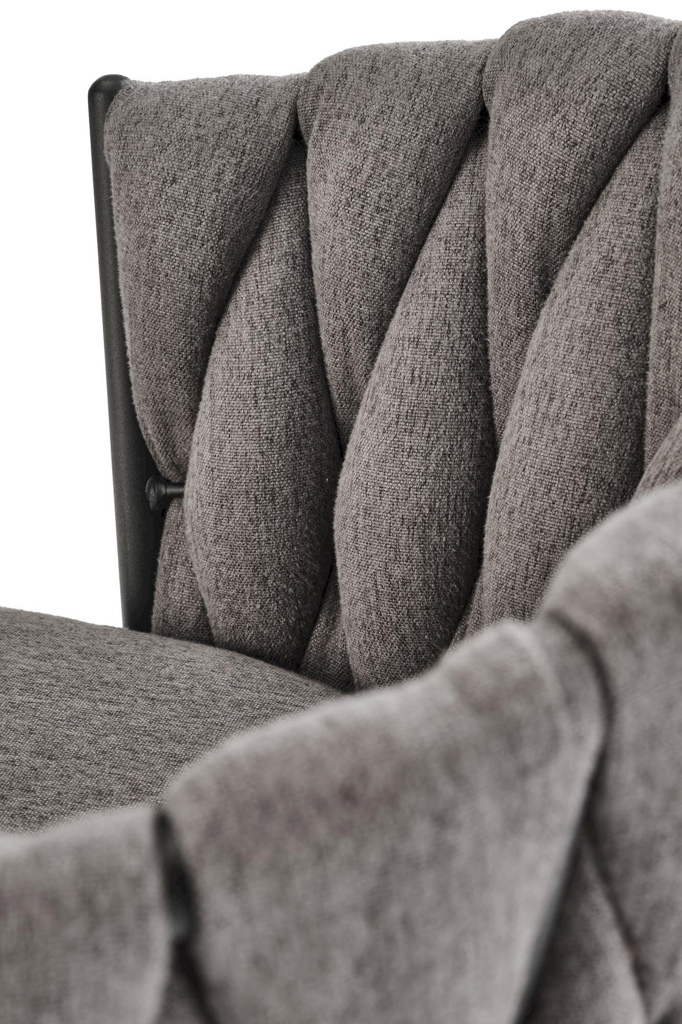 H125 hoker, nogi - czarny, siedzisko - popielaty