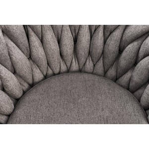 H125 hoker, nogi - czarny, siedzisko - popielaty