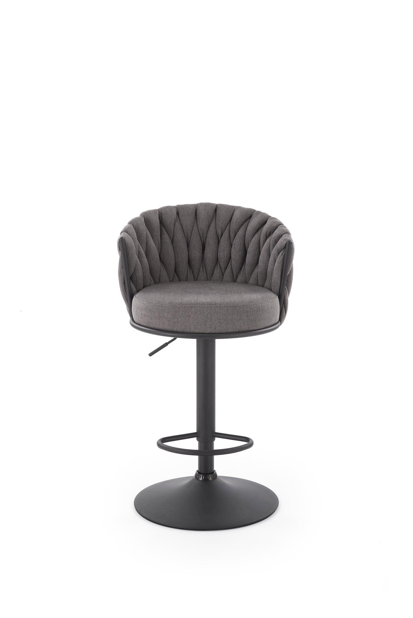 H125 hoker, nogi - czarny, siedzisko - popielaty