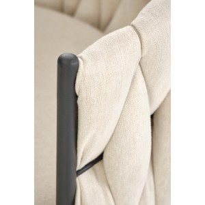 H125 hoker, nogi - czarny, siedzisko - beżowy