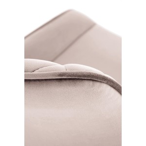 K520 krzesło nogi - czarne, siedzisko - beżowy