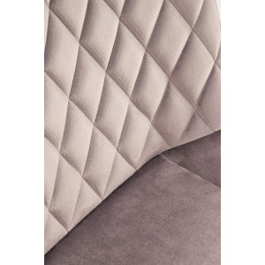 K520 krzesło nogi - czarne, siedzisko - beżowy