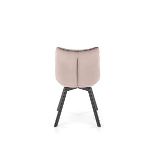 K520 krzesło nogi - czarne, siedzisko - beżowy