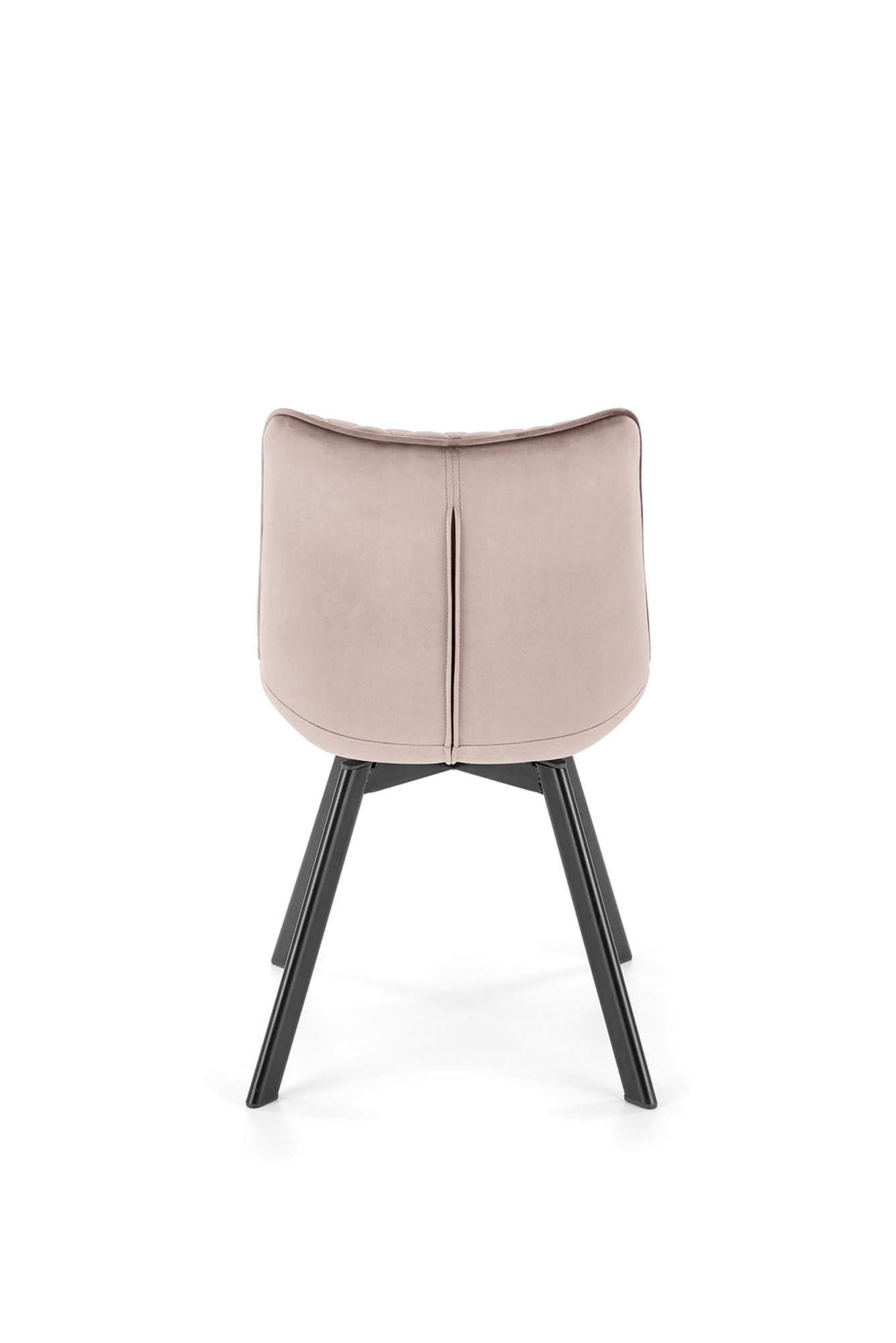 K520 krzesło nogi - czarne, siedzisko - beżowy