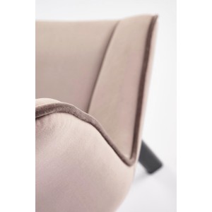 K520 krzesło nogi - czarne, siedzisko - beżowy