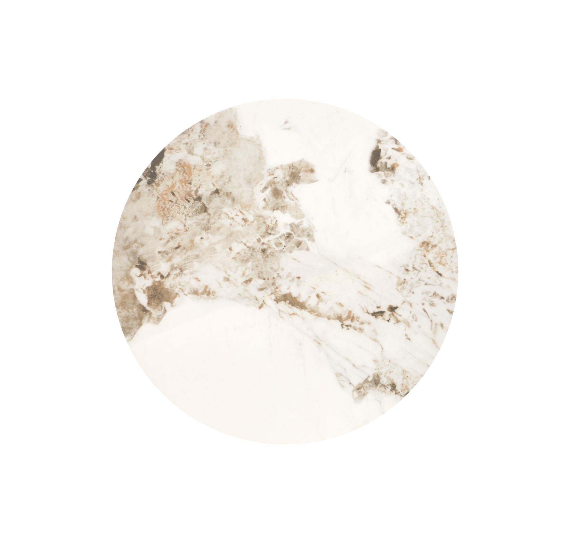 ALESSIA ława, beżowy marmur / czarny