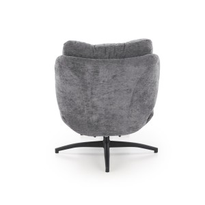 PESTO fotel z podnóżkiem / funkcja kołyski, popielaty