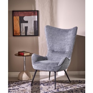 JUKON fotel wypoczynkowy popielaty