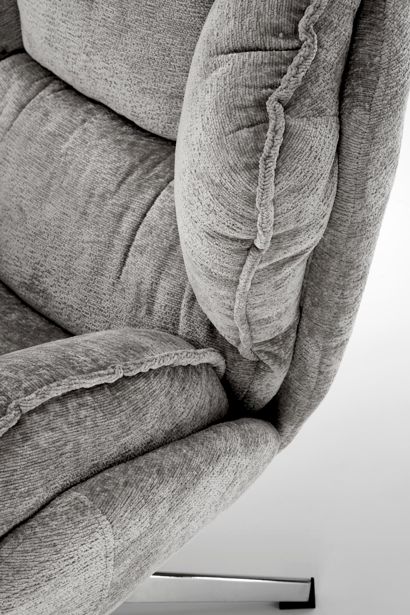 GUIDO fotel wypoczynkowy popielaty