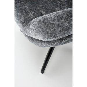 DARIO fotel wypoczynkowy z podnóżkiem oraz z funkcją kołyski, niebieski