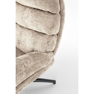 DARIO fotel wypoczynkowy z podnóżkiem oraz z funkcją kołyski, beżowy