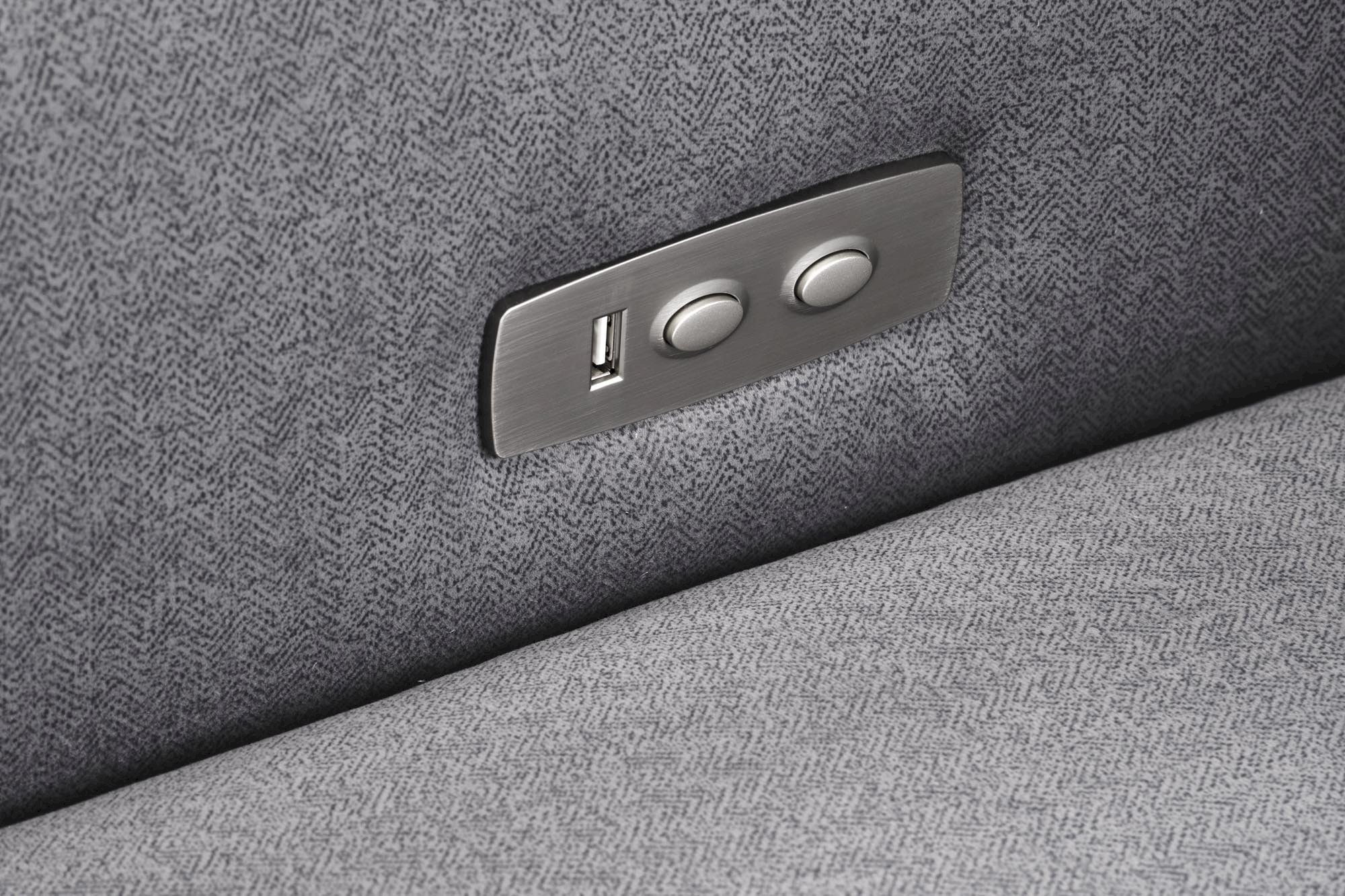 GELATO fotel wypoczynkowy popielaty