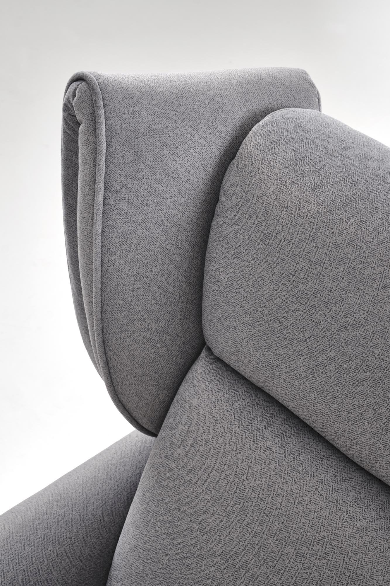 GELATO fotel wypoczynkowy popielaty