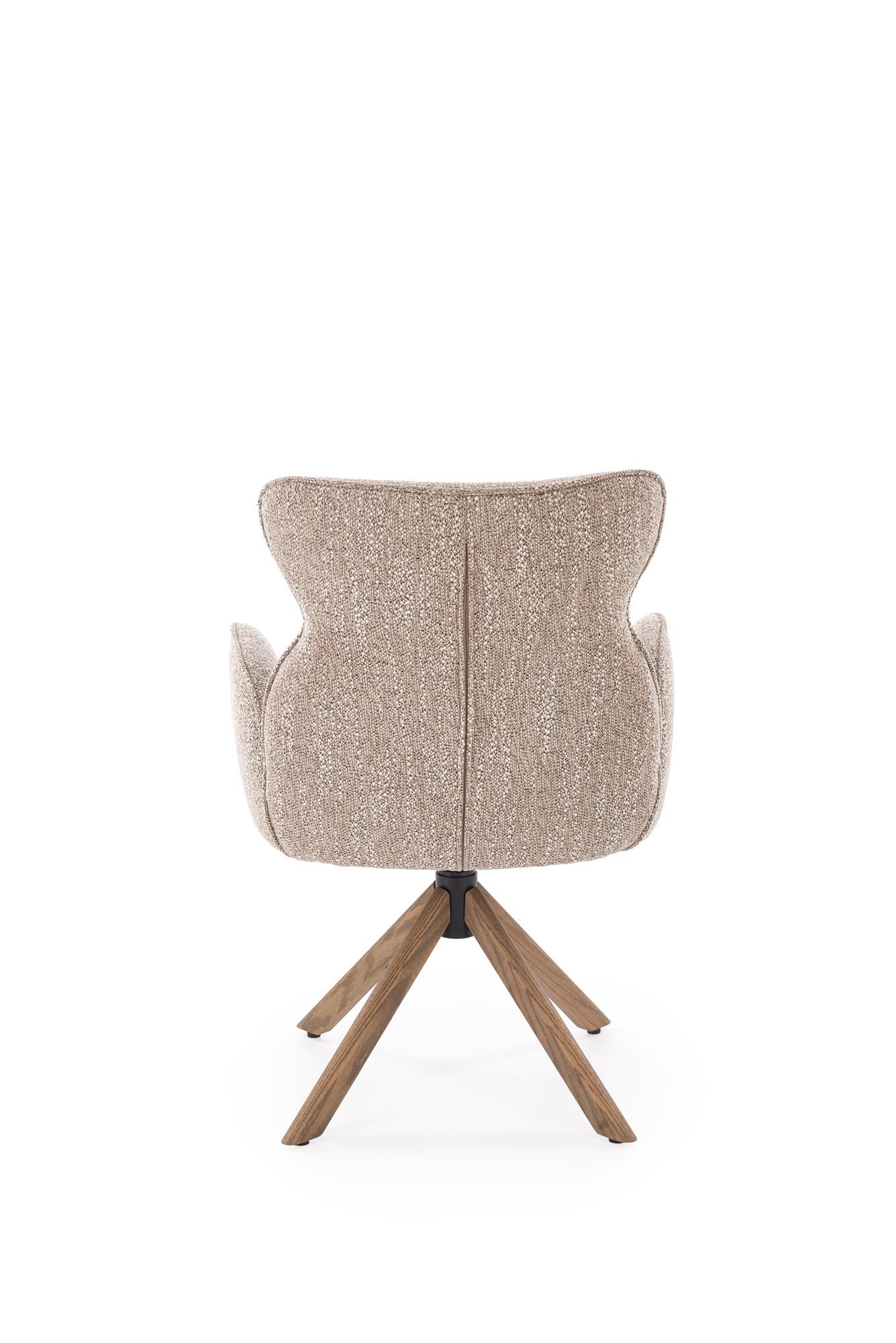 K585 krzesło ciemny beżowy / jasny orzech