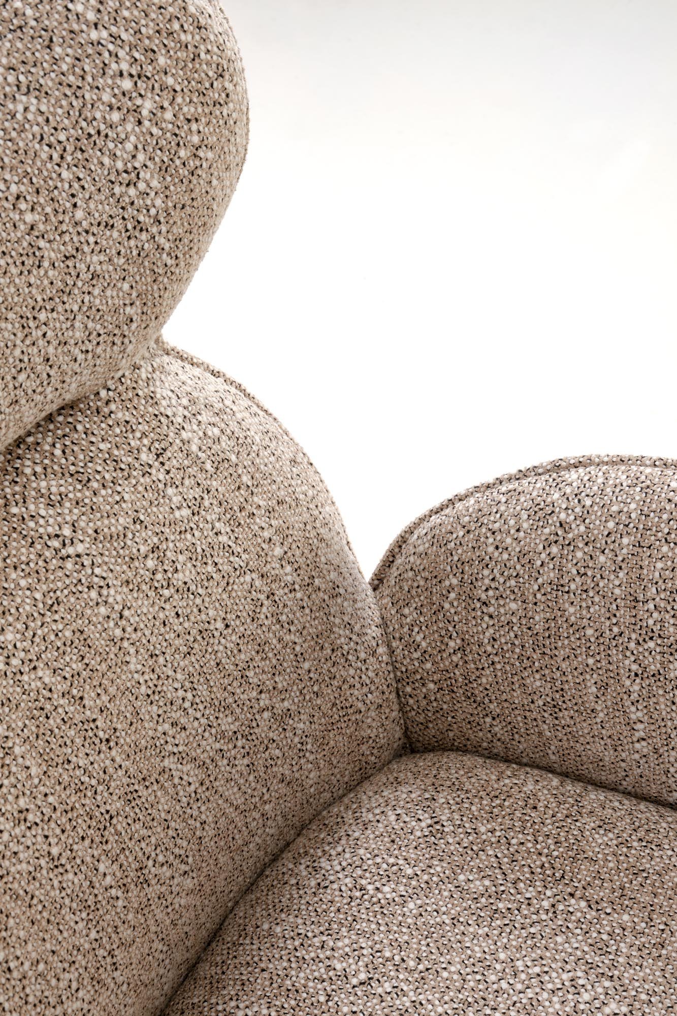 K585 krzesło ciemny beżowy / jasny orzech