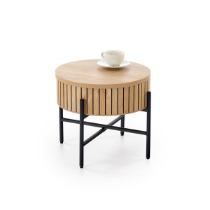 DANTE zestaw 2 ław, naturalny / czarny (1p=1zestaw)