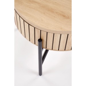 DANTE zestaw 2 ław, naturalny / czarny (1p=1zestaw)