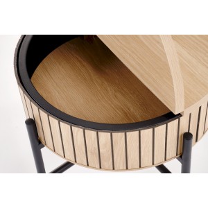 DANTE zestaw 2 ław, naturalny / czarny (1p=1zestaw)