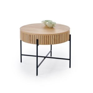 DANTE zestaw 2 ław, naturalny / czarny (1p=1zestaw)