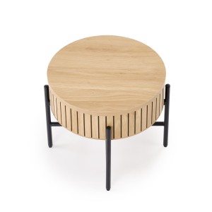 DANTE zestaw 2 ław, naturalny / czarny (1p=1zestaw)