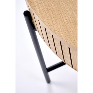 DANTE zestaw 2 ław, naturalny / czarny (1p=1zestaw)