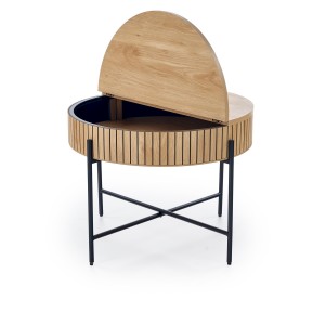 DANTE zestaw 2 ław, naturalny / czarny (1p=1zestaw)