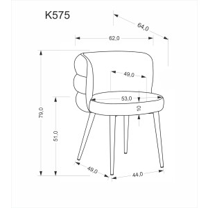 K575 krzesło oliwkowy