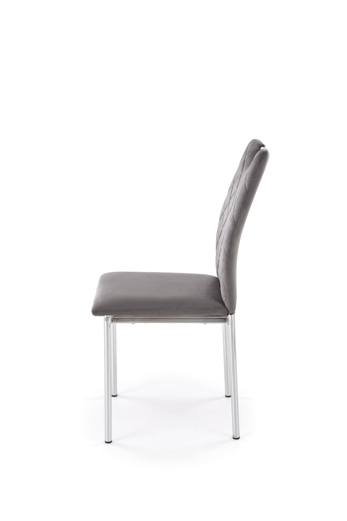 K578 krzesło popielaty / srebrny