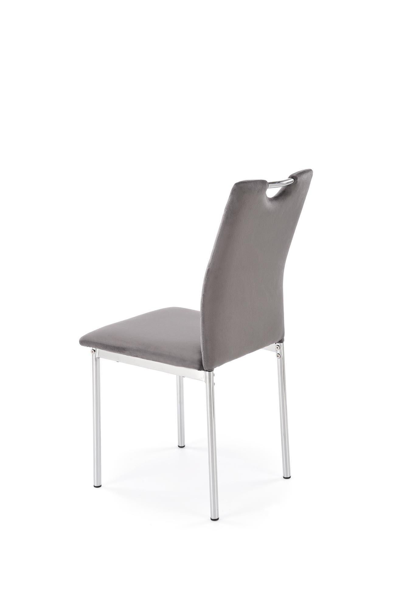 K578 krzesło popielaty / srebrny