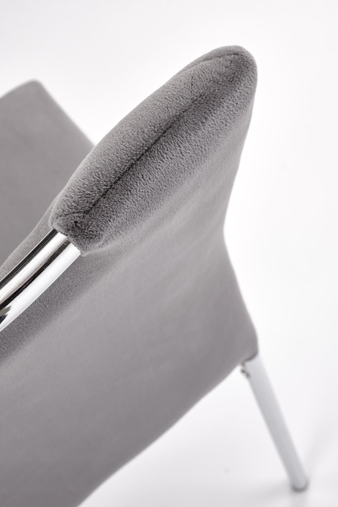 K578 krzesło popielaty / srebrny