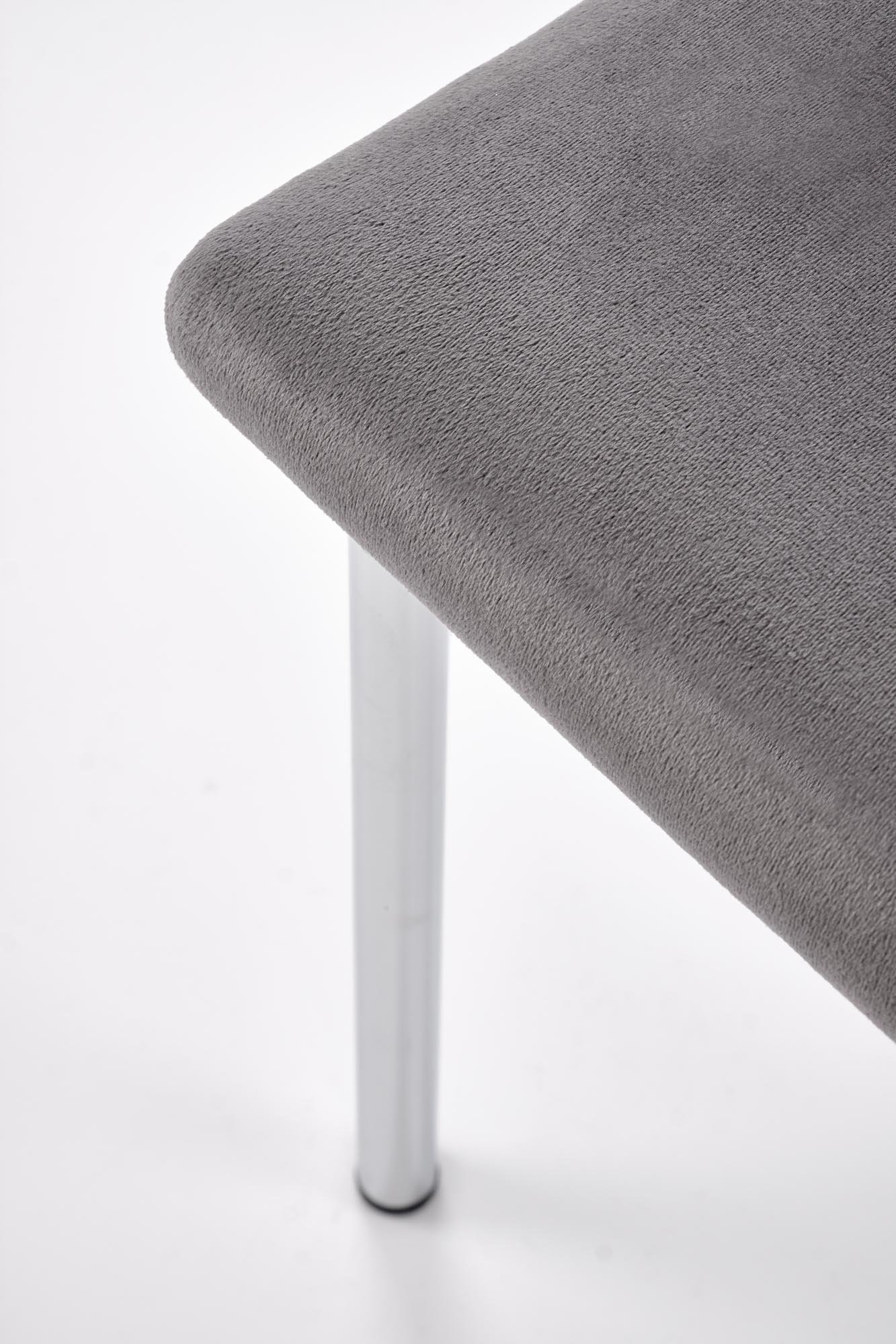 K578 krzesło popielaty / srebrny