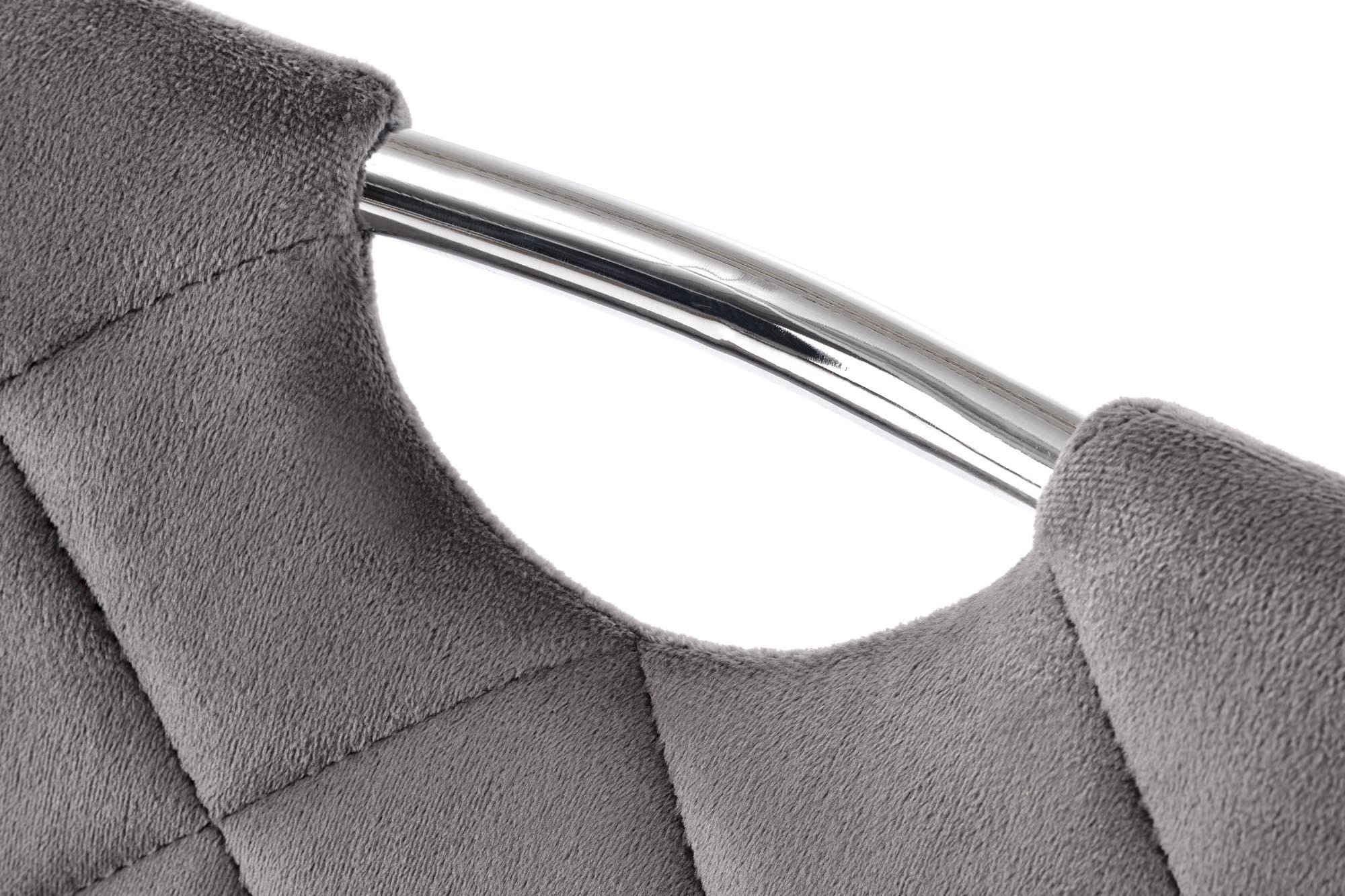 K578 krzesło popielaty / srebrny