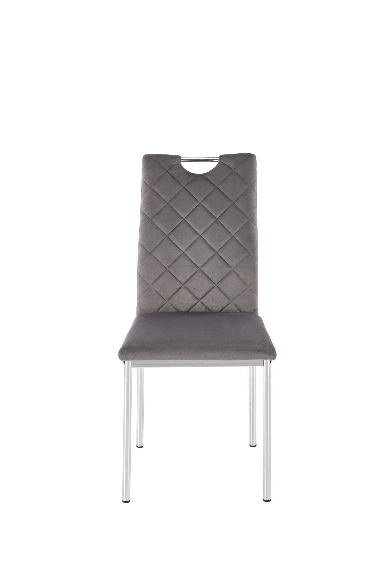 K578 krzesło popielaty / srebrny