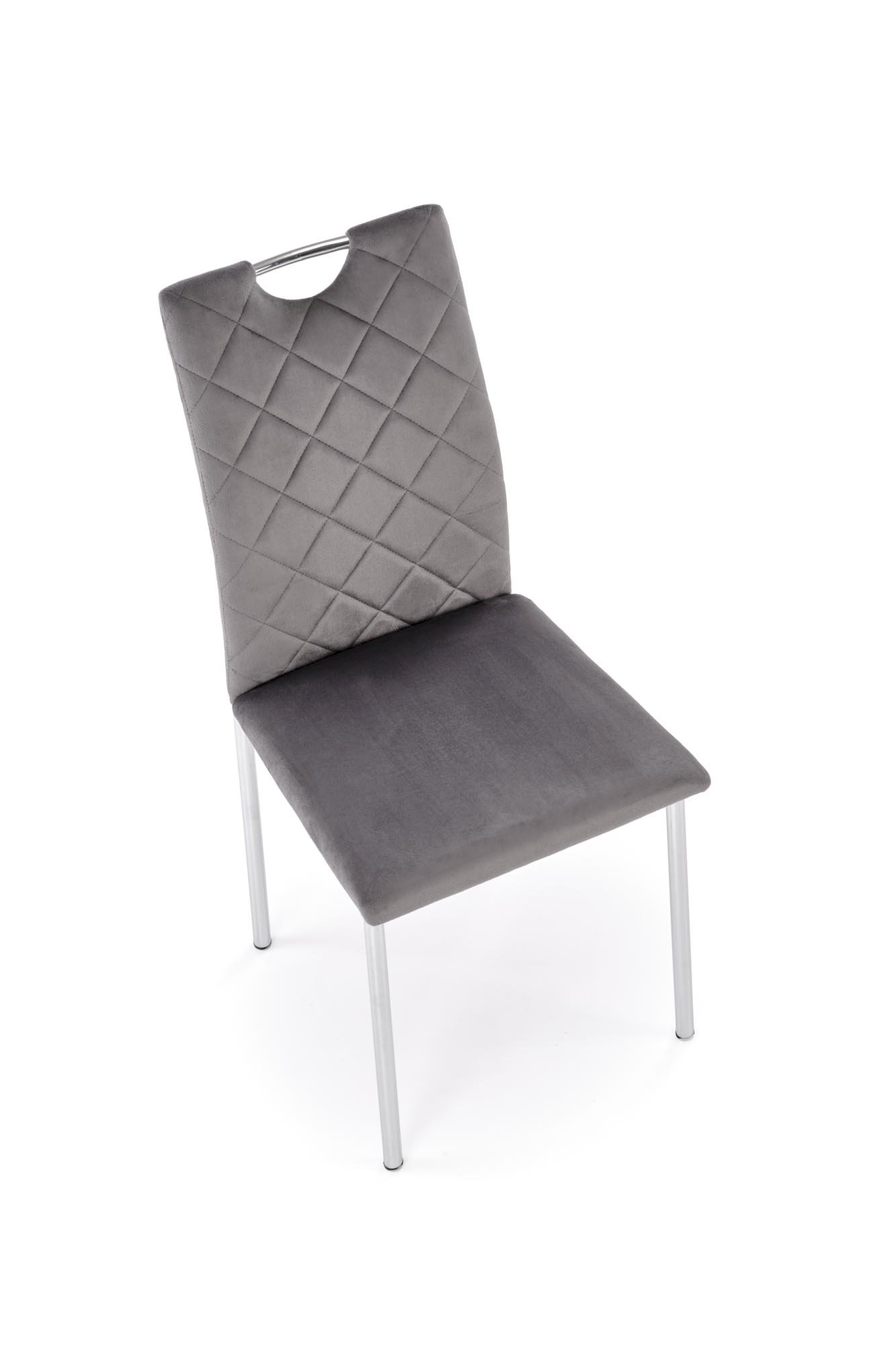 K578 krzesło popielaty / srebrny