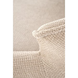 H122 hoker nogi - czarny, siedzisko - beżowy