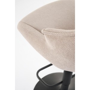 H122 hoker nogi - czarny, siedzisko - beżowy