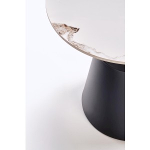 MAGNETA zestaw 2 ław, biały marmur / czarny