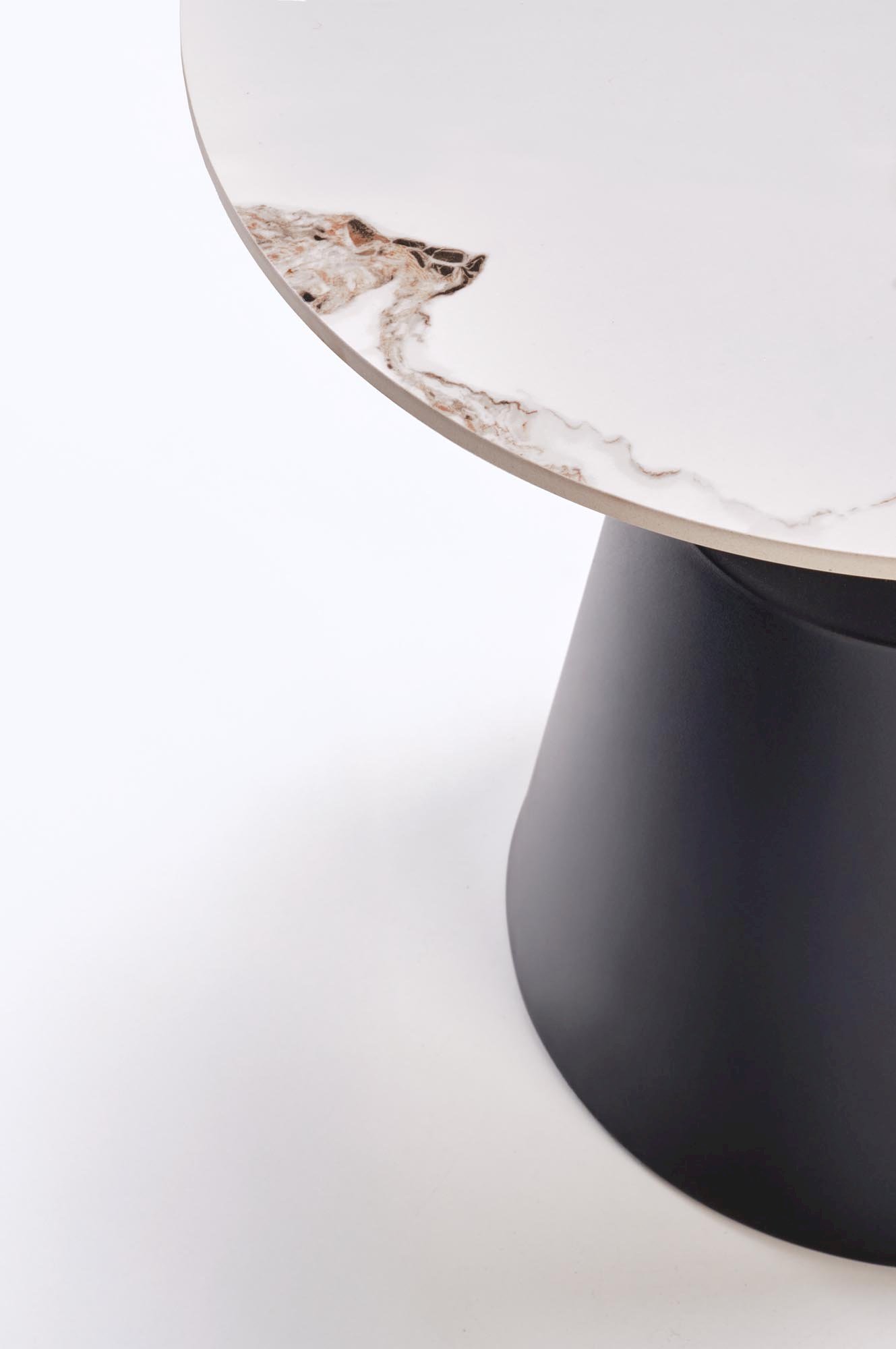 MAGNETA zestaw 2 ław, biały marmur / czarny