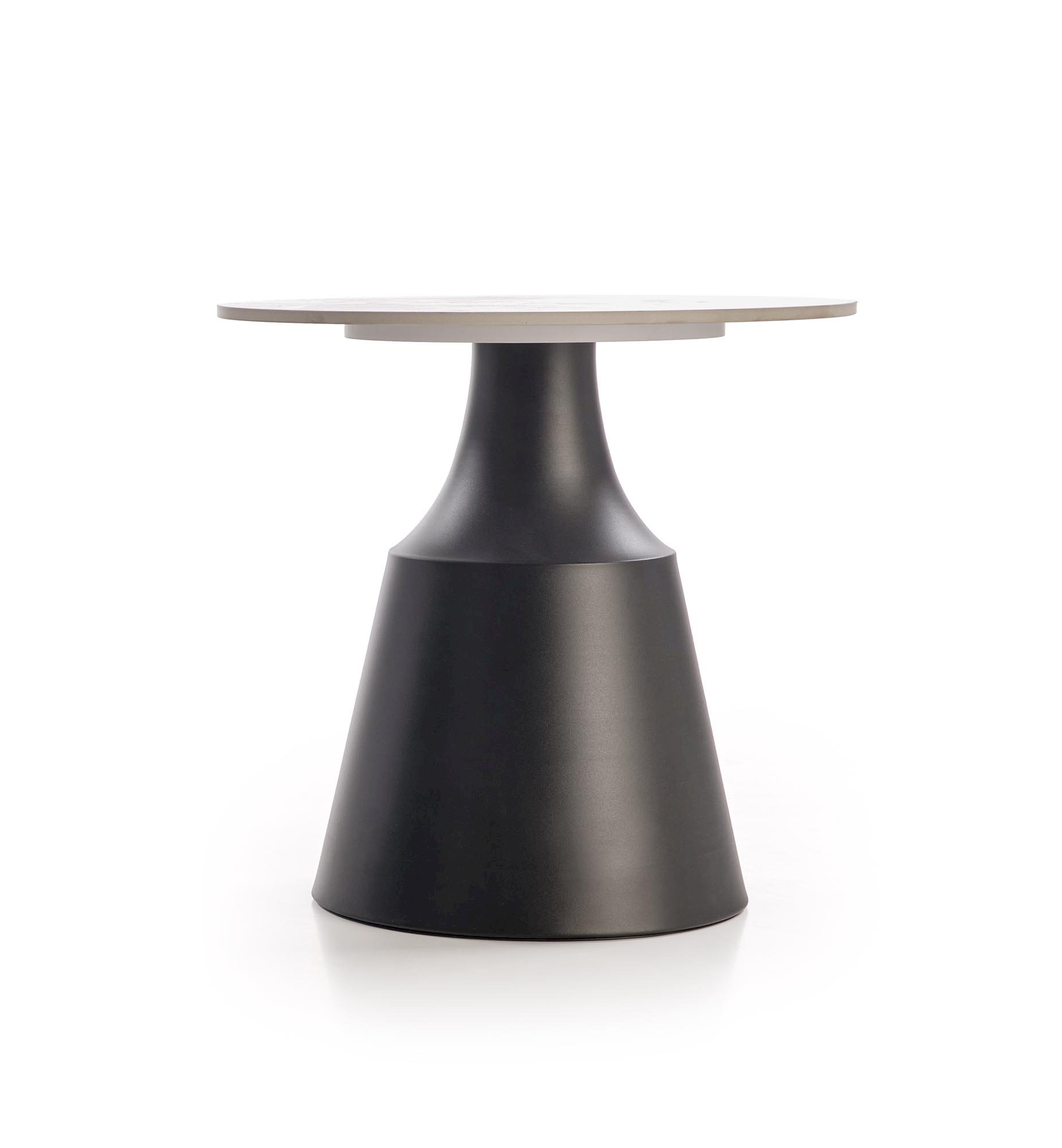 MAGNETA zestaw 2 ław, biały marmur / czarny