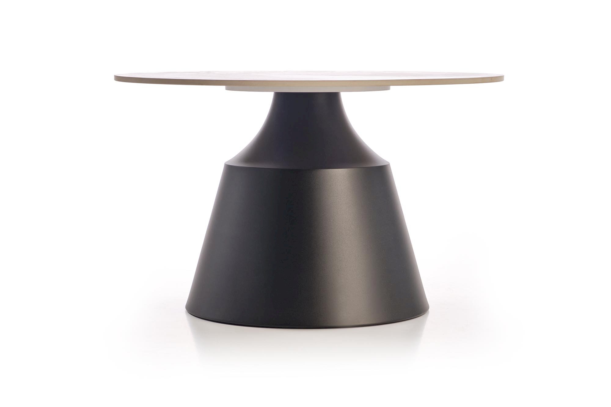 MAGNETA zestaw 2 ław, biały marmur / czarny