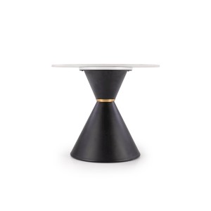 GORETTI_S ława biały marmur / czarny