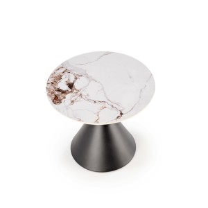 GORETTI_S ława biały marmur / czarny