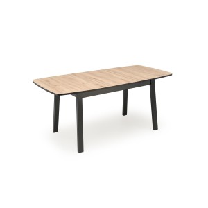 BARRIL stół rozkładany 130-170x80x72 cm dąb artisan/czarny