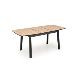 BARRIL stół rozkładany 130-170x80x72 cm dąb artisan/czarny