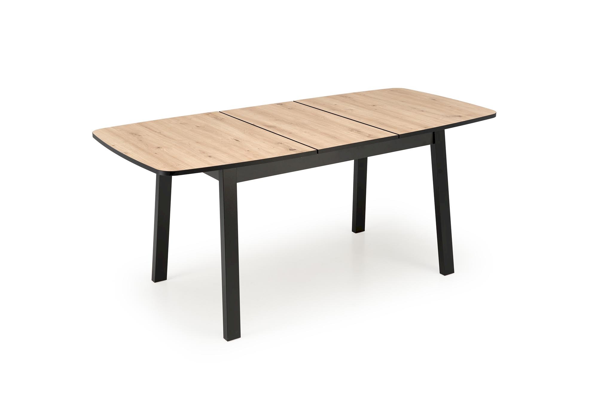 BARRIL stół rozkładany 130-170x80x72 cm dąb artisan/czarny